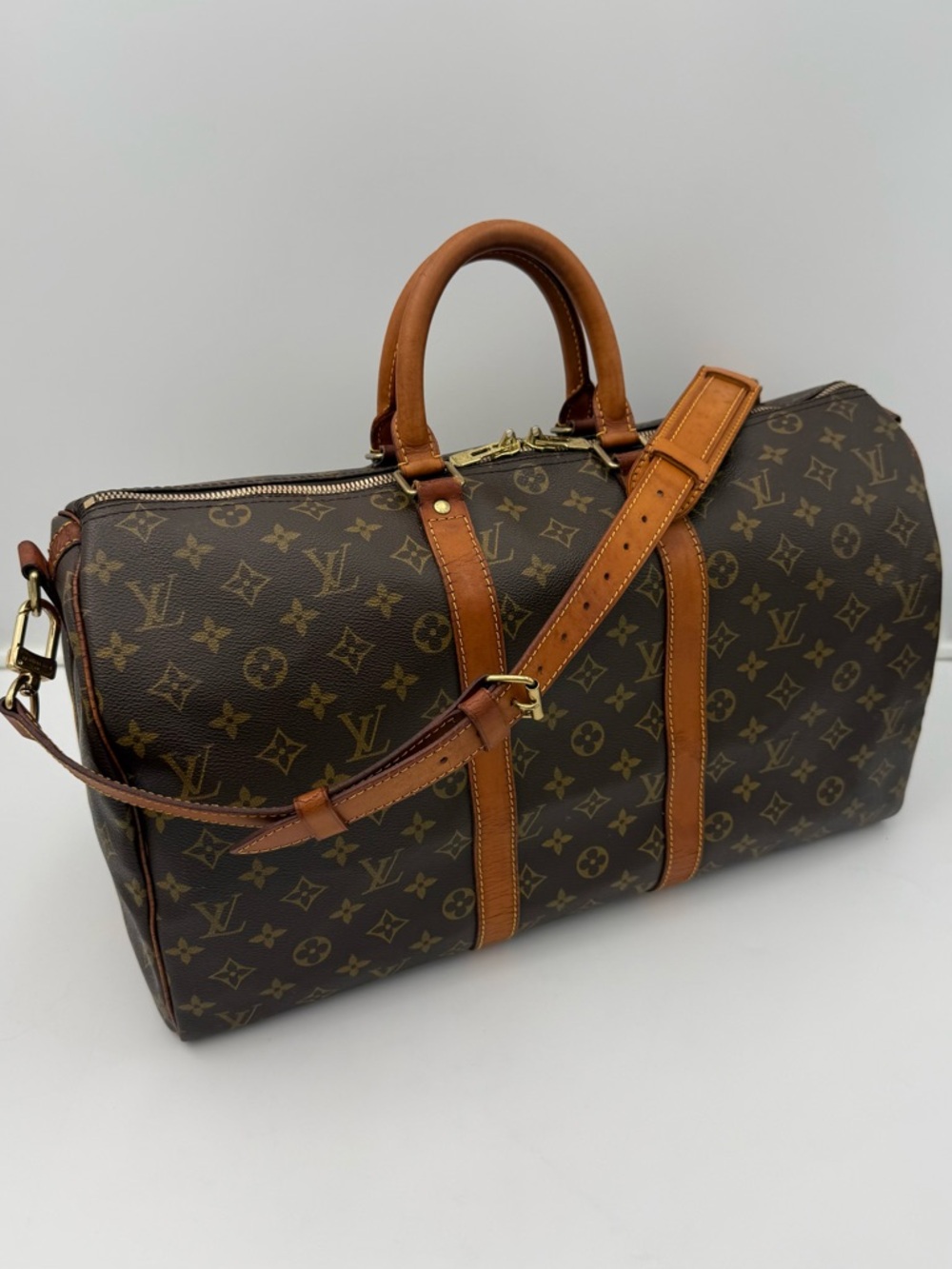 LOUIS VUITTON 1854 PARIS • KEEPALL 45 Bandoulière • Made in FRANCE